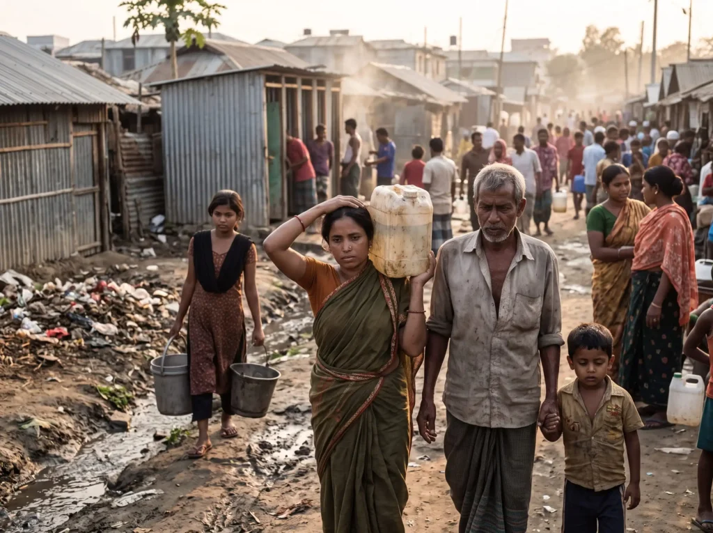 Poor sanitation and lack of proper toilets increase the risk of waterborne diseases, including cholera, diarrhea, typhoid, and intestinal infections.